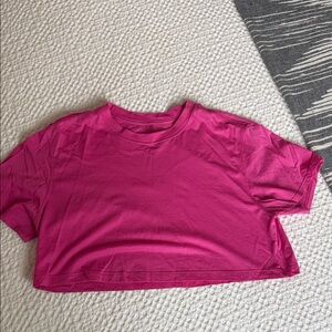 Lululemon Athletica Fuchsia Crop Top